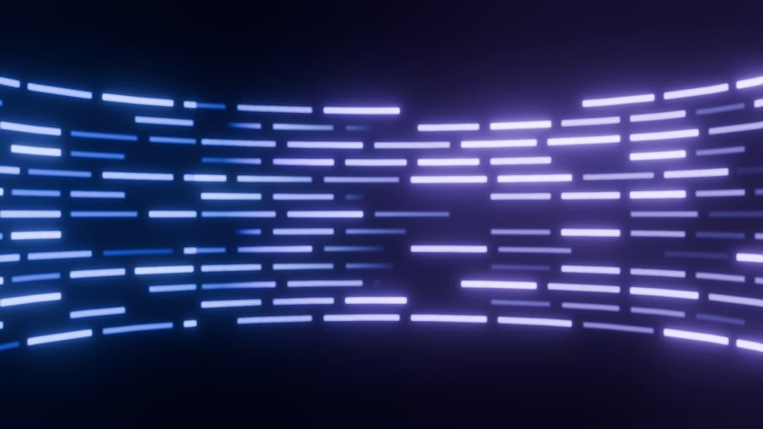 Abstract blue flowing lines representing data integration